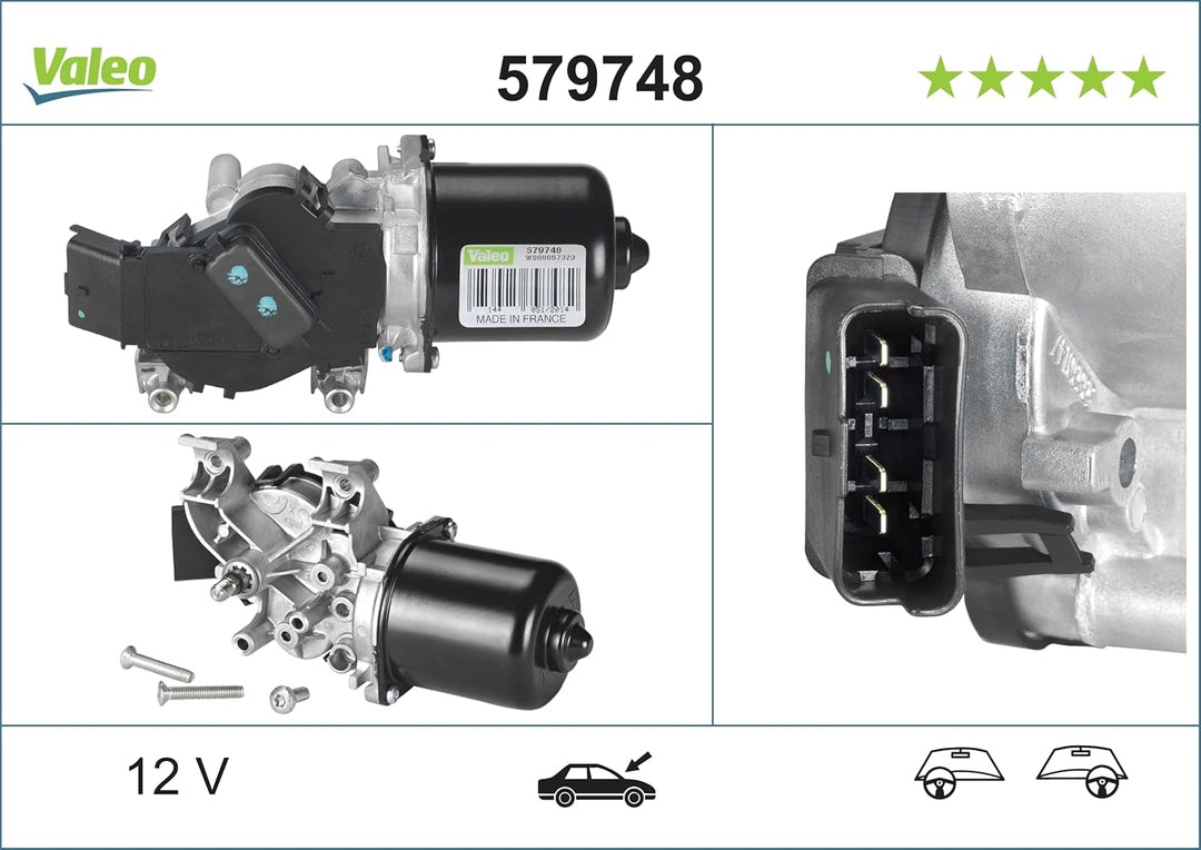 VALEO 579748 Wischermotor VALEO Wischermotor Vorn 579748 NISSAN NOTE E11