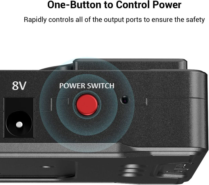 SMALLRIG V-Mount Akkuplattenadapter mit doppelter 15-mm-Stabklemme, für spiegellose/DSLR-Kamera, für