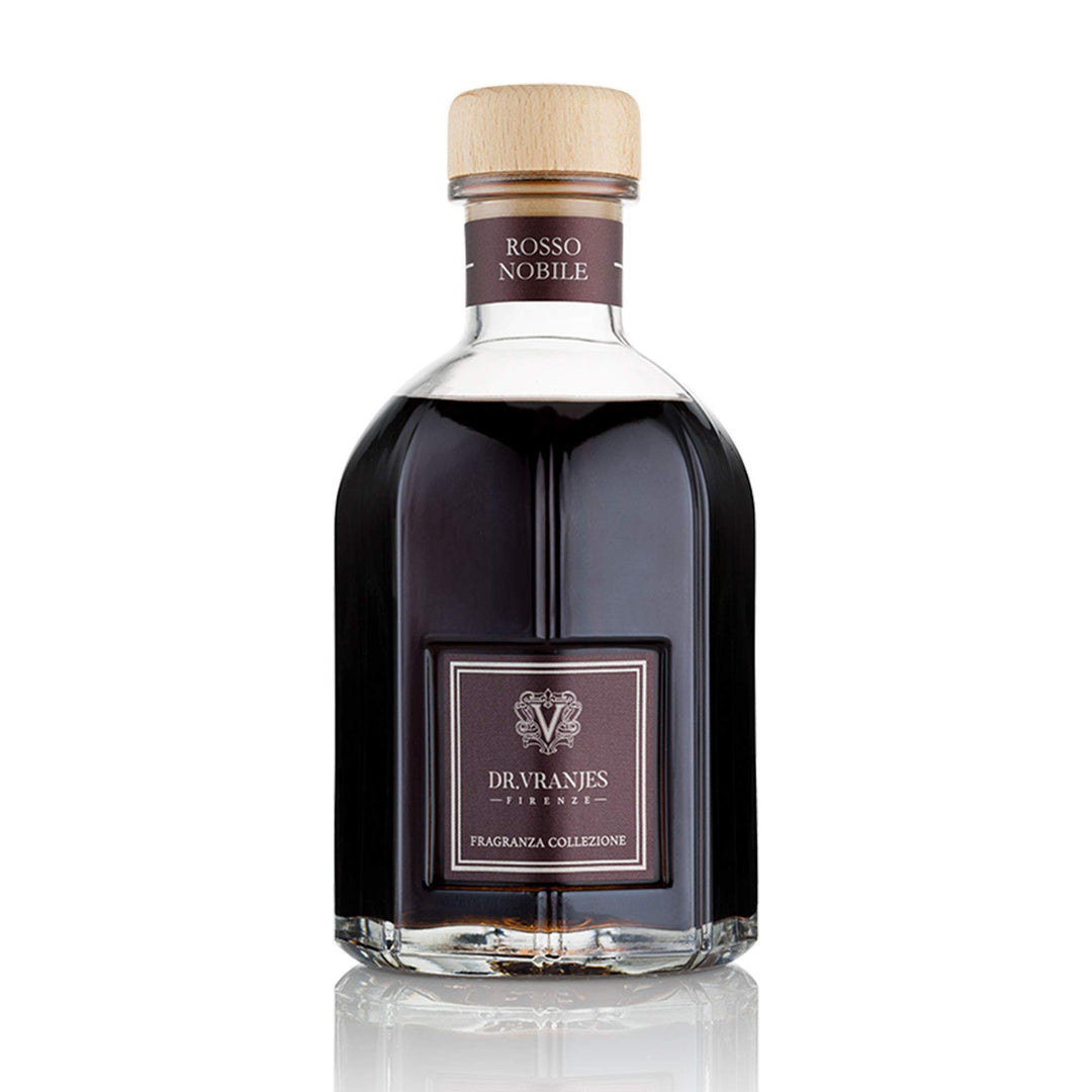 Dr. Vranjes – Rosso Nobile Diffuser 500 ml mit Schwarze Stäbchen - Luxus-Raumduft, Made in Italy, Ha