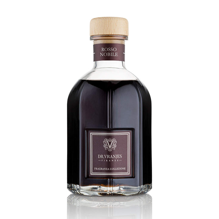 Dr. Vranjes – Rosso Nobile Diffuser 250 ml mit Schwarze Stäbchen - Luxus-Raumduft, Made in Italy, Ha