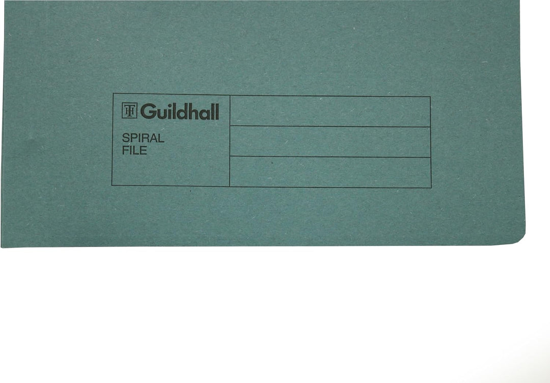 Exacompta - Ref 346-BLUZ – Guildhall – Dokumenten-Spiralordner, 285 g/m² mittelschweres Feder-Manila