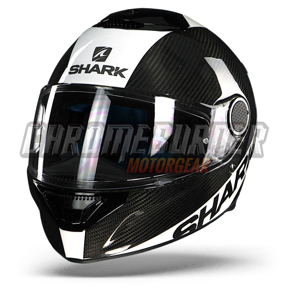 Shark Motorradhelm, Vollvisierhelm, Integralhelm Spartan Carbon weiss XXL, Unisex, Sportler, Ganzjäh