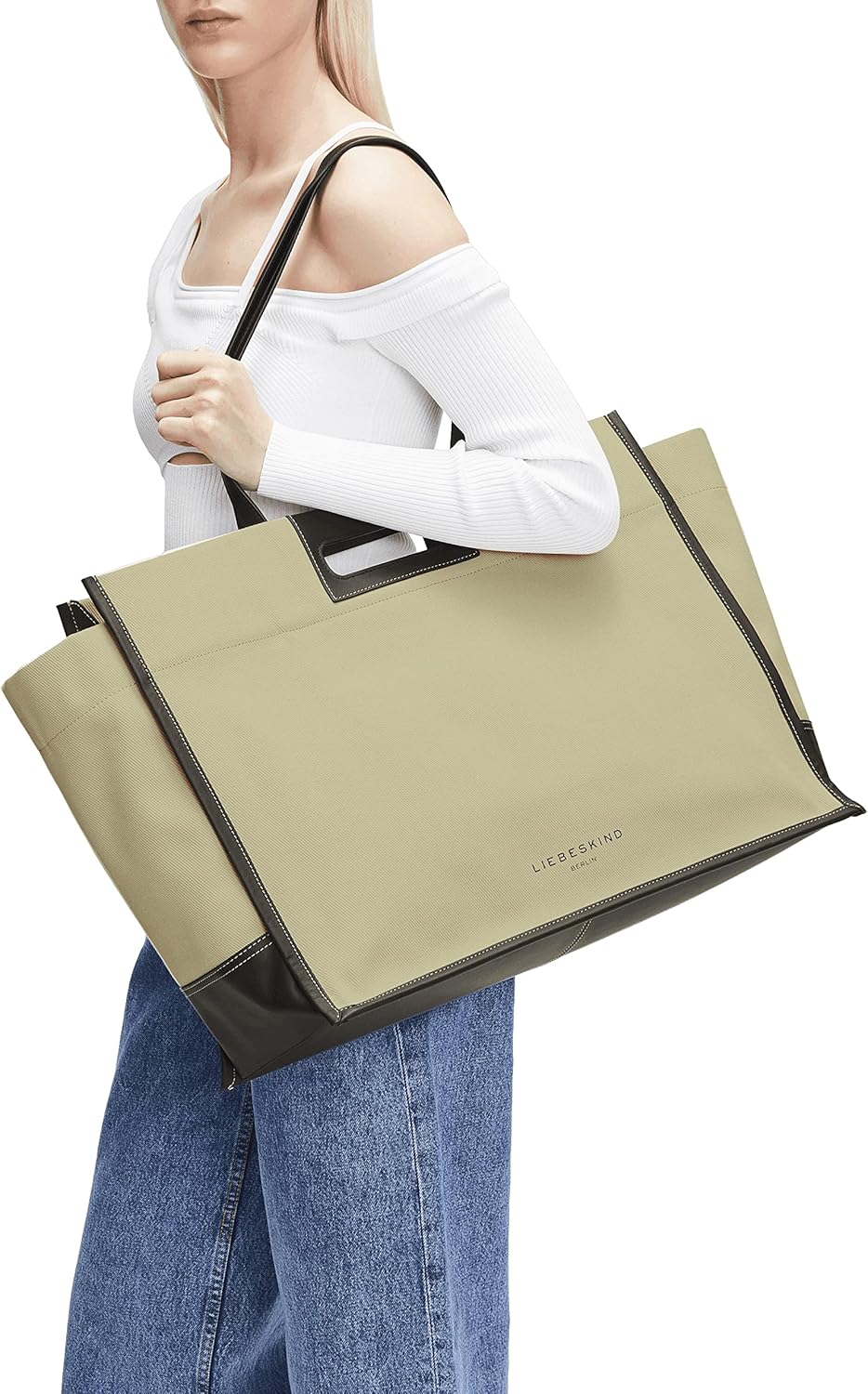 Liebeskind Damen Olivia Shopper XL Warm Beige, Warm Beige