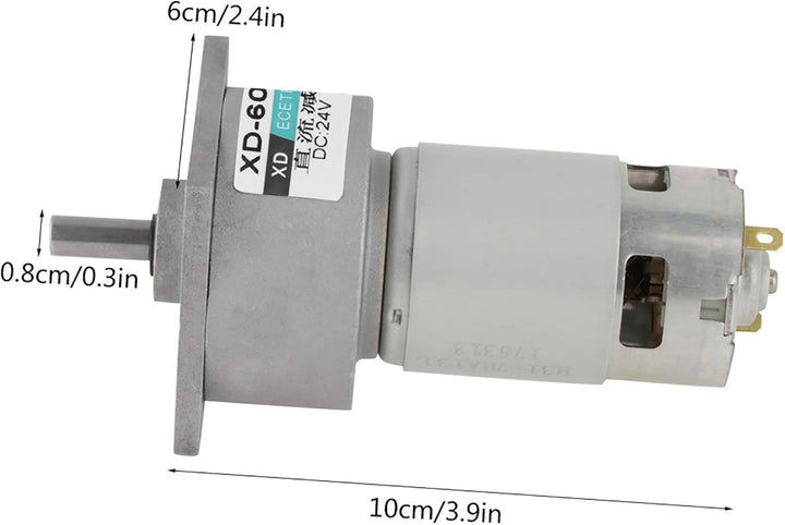 Getriebemotor, DC 12/24 V 35 W CW/CCW Mini-Getriebe Motor mit Einstellbarer Geschwindigkeitsreduzier