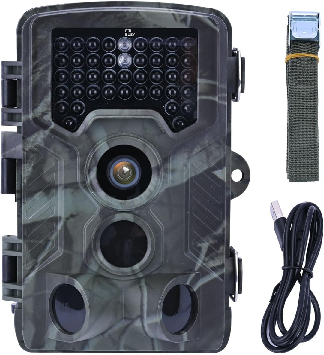 Full-HD-Wildkamera 24 MP mit 3 Bewegungssensoren – Nachtsicht, Serienbild- & Zeitraffer-Funktion, Fa