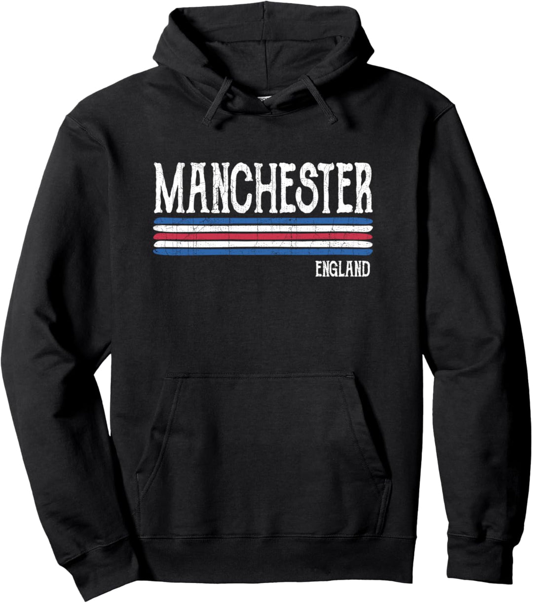 Vintage Manchester England Pullover Hoodie