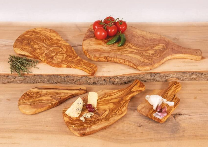 Tunisan Käsebrett aus Olivenholz, mit Griff, 40 cm