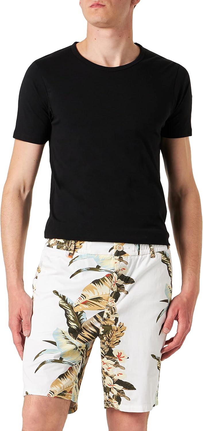 BOSS Herren Taber Shorts Flat Packed 44 White100, 44 White100