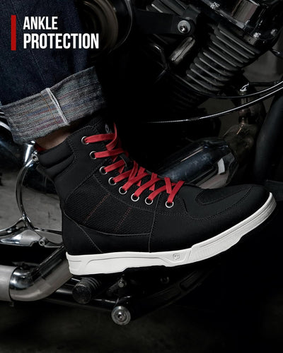 BORLENI Motorradschuhe Herren Sommer Motorradstiefel Männer lässige atmungsaktive motorrad sneaker r