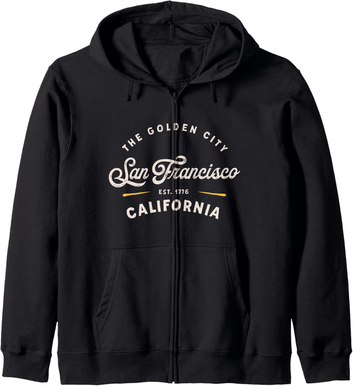 Rustic Classic San Francisco California 1776 USA Novelty Kapuzenjacke