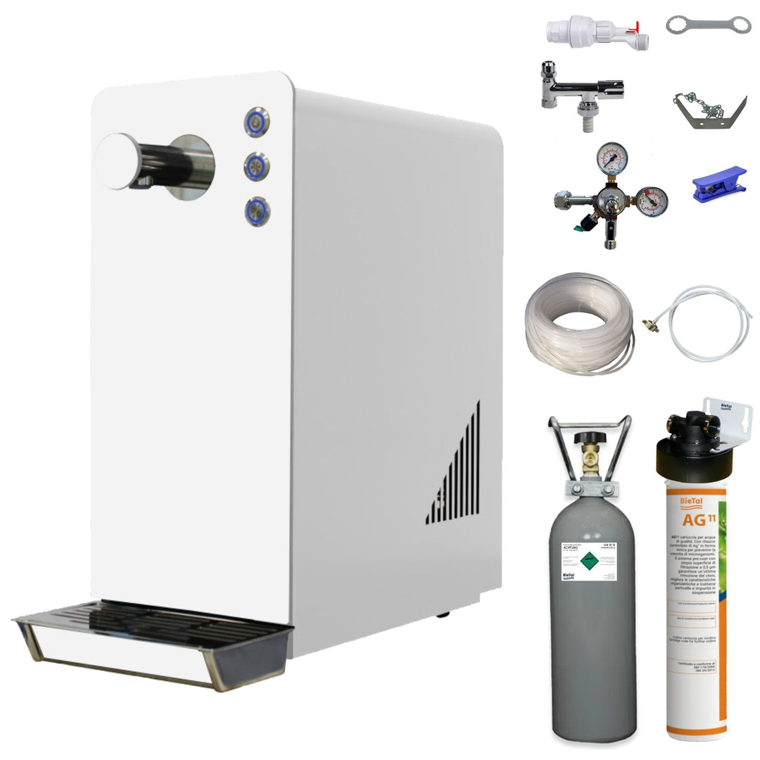 Wassersprudler BT-15 SetTafelwasseranlage mit Kühlung Sprudelwasser Trinkwasser Wasserspender 15 L/h