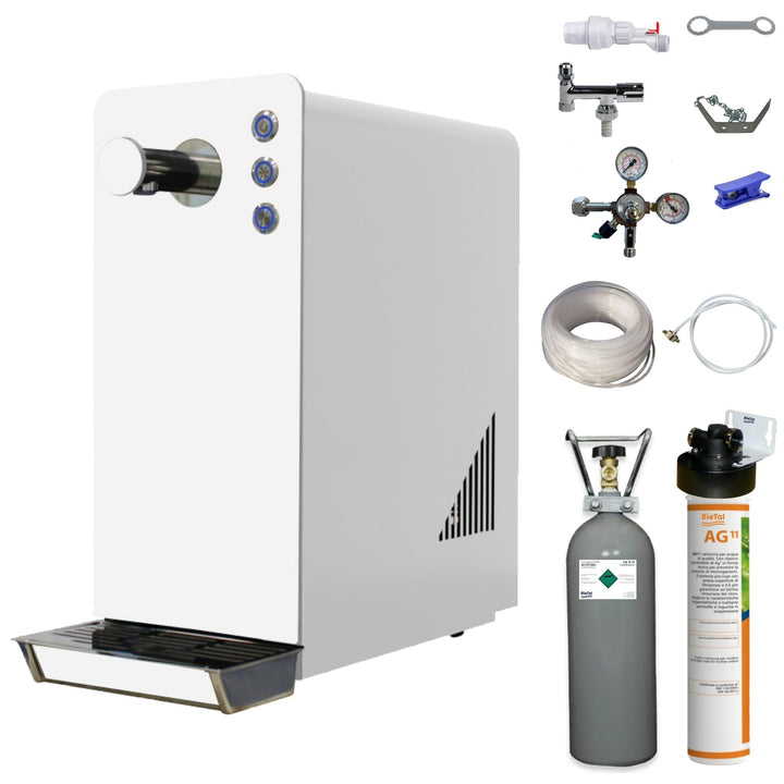 Wassersprudler BT-15 SetTafelwasseranlage mit Kühlung Sprudelwasser Trinkwasser Wasserspender 15 L/h