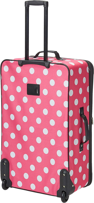 Rockland Polka Softside Aufrechtes Gepäck-Set, Pinke Punkte, Einheitsgrösse, Polka Softside Aufrecht