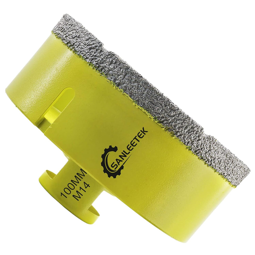 Diamant-Fliesenbohrer 100mm SANLEETEK Vakuumgelötet Diamant-Lochsäge für Keramik Porzellan Marmor Gr