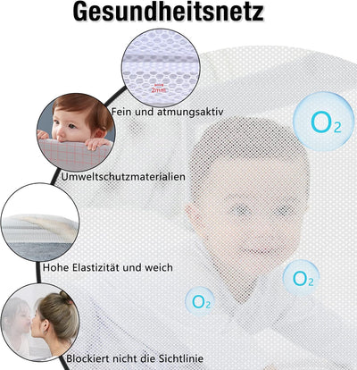 YRHome 150cm Rausfallschutz Bett Baby Bettgitter Schutzgeländer, Höhenverstellbar Babybettgitter Kin