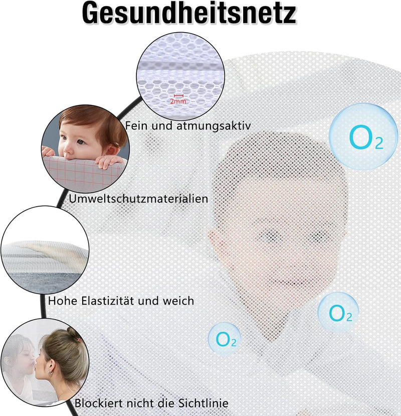 YRHome 150cm Rausfallschutz Bett Baby Bettgitter Schutzgeländer, Höhenverstellbar Babybettgitter Kin