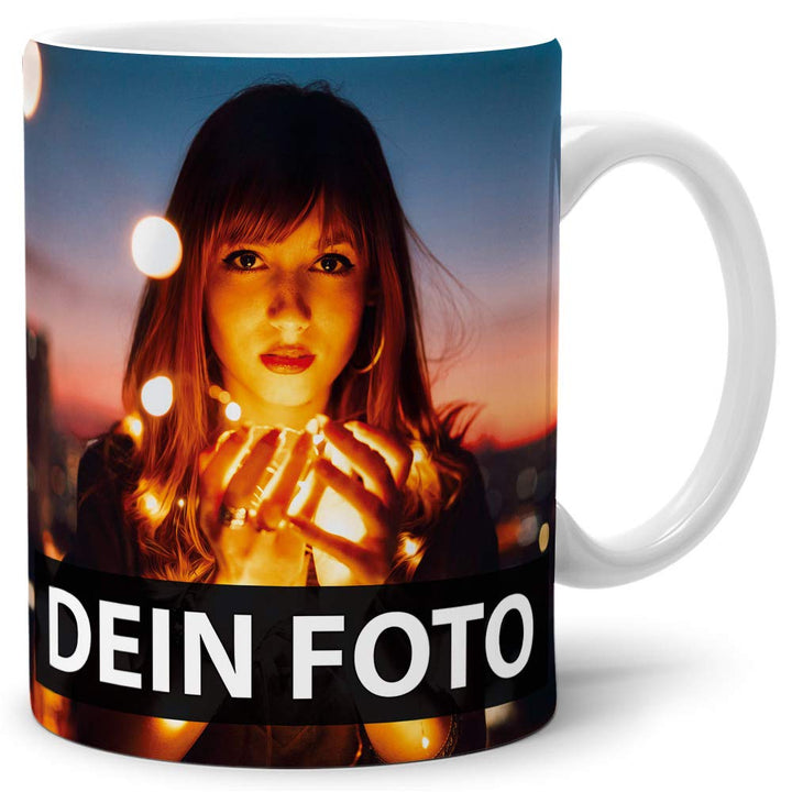 PR Print Royal Foto-Tasse zum selbst gestalten mit Foto und Text/mit individuellen Druck in Profiqua