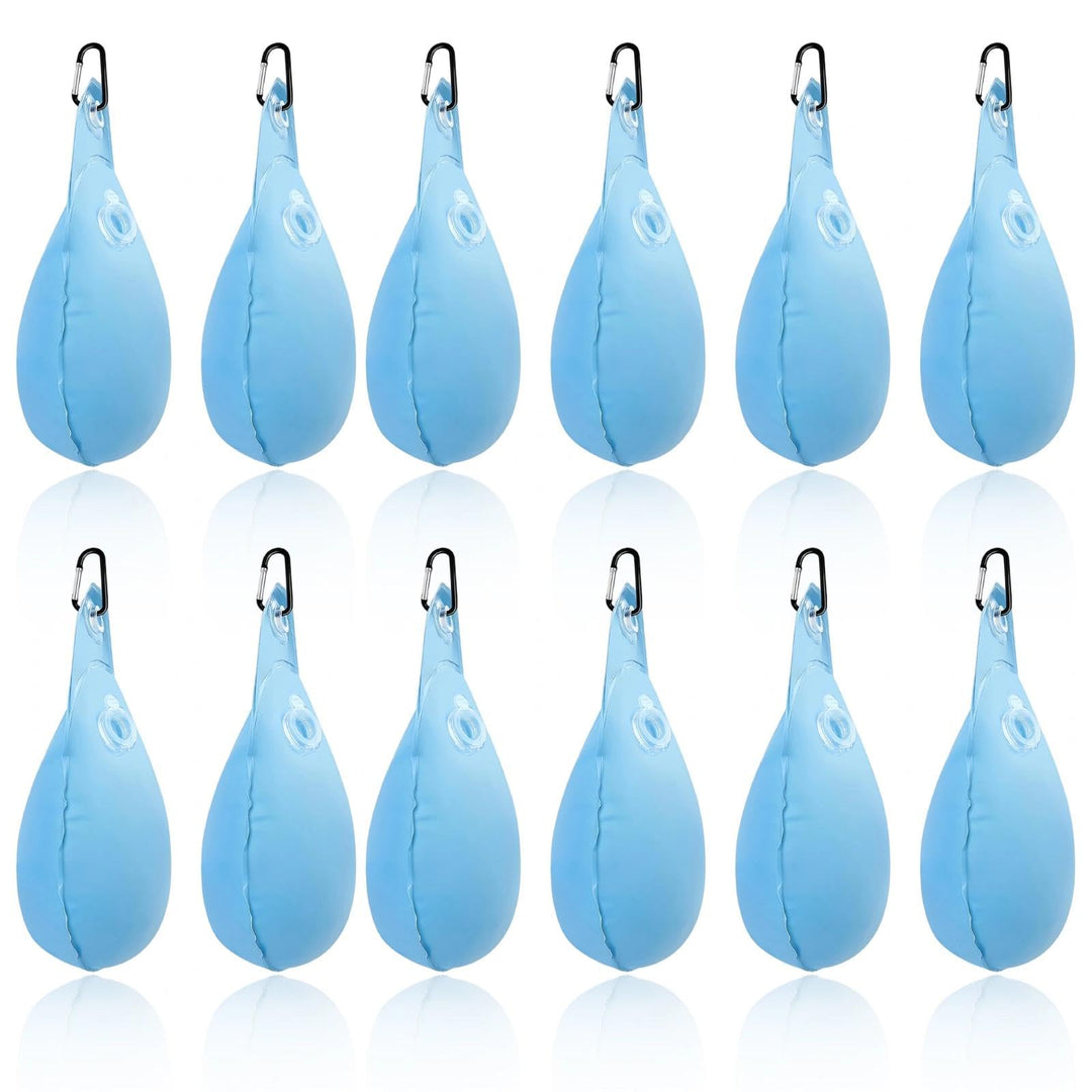 12 Stück Wassersack Pool, 35 x 23,5 cm Wasserbeutel für Schwimmbäder | Verstärktes PVC Pool Wandtasc