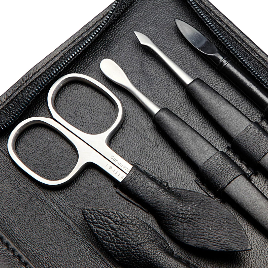 Sonnenschein by Hans Kniebes - Manicure-Etui, Reissverschluss: 9-tlg. Bestückung, rostfrei-edelmatti