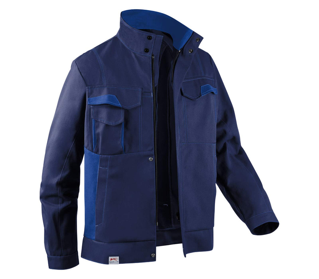 KÜBLER IMAGE DRESS NEW DESIGN Arbeitsjacke blau, Grösse 32, Herren-Arbeitsjacke aus verstärkter Baum