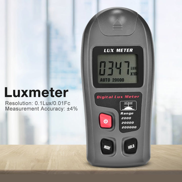 MT-30 Digital Luxmeter, Tragbare Photometer Belichtungsmesser LCD Display Bereich bis zu 200.000 Lux