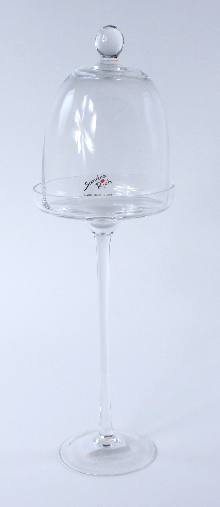 Glasteller mit Abdeckung Käseglocke Servierglocke Glasabdeckung Glassturz, 38 cm