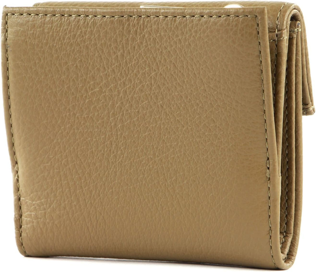 Coccinelle Metallic Soft Mini Wallet Moss Green