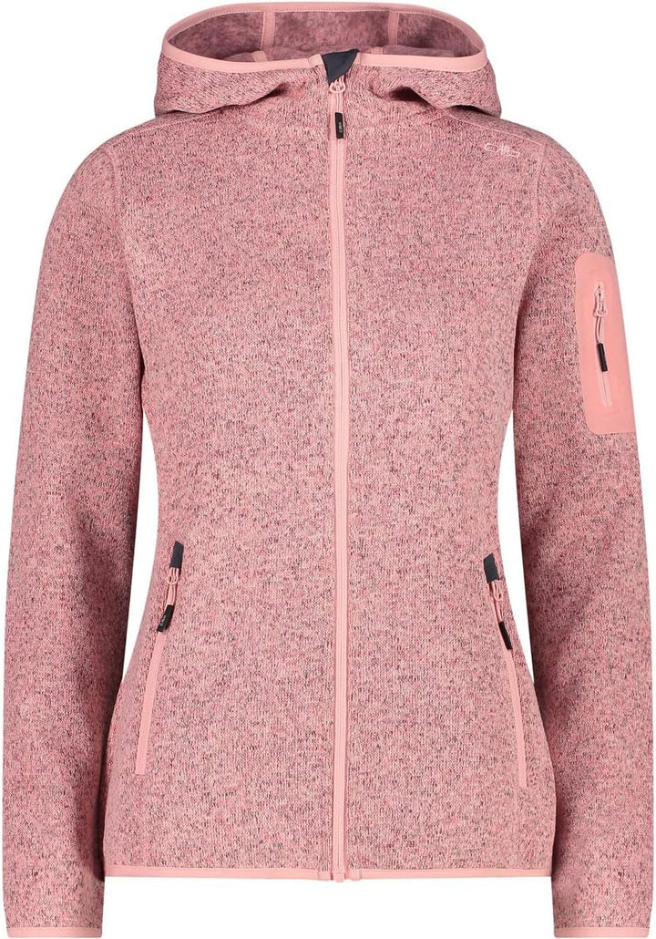 CMP Damen Strick Fleece Jacke 3h19826 38 Pfirsich-Wüstenrose, 38 Pfirsich-Wüstenrose