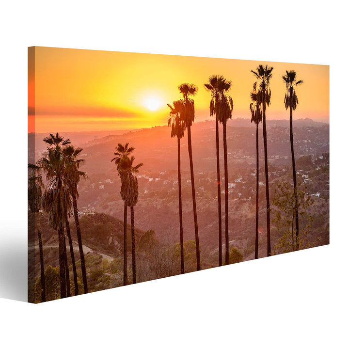 Bild Bilder auf Leinwand Griffith Park Los Angeles Kalifornien USA Wandbild Poster Leinwandbild RLA
