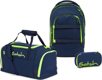 satch Pack Schulrucksack Set 7tlg. Kollektor Edition Toxic Yellow