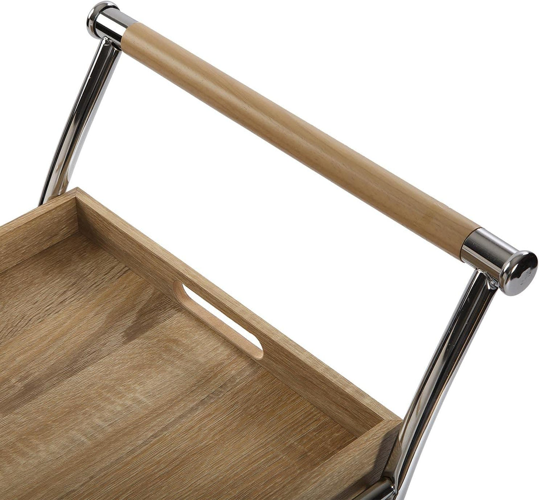 Versa Versatile Style Servierwagen mit Holzfinish, Masse (H x L x B) 78,5 x 42 x 68,5 cm, MDF-Holz,