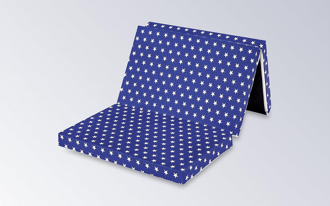 bambini 086603 Kinderreisematratze Star, blau