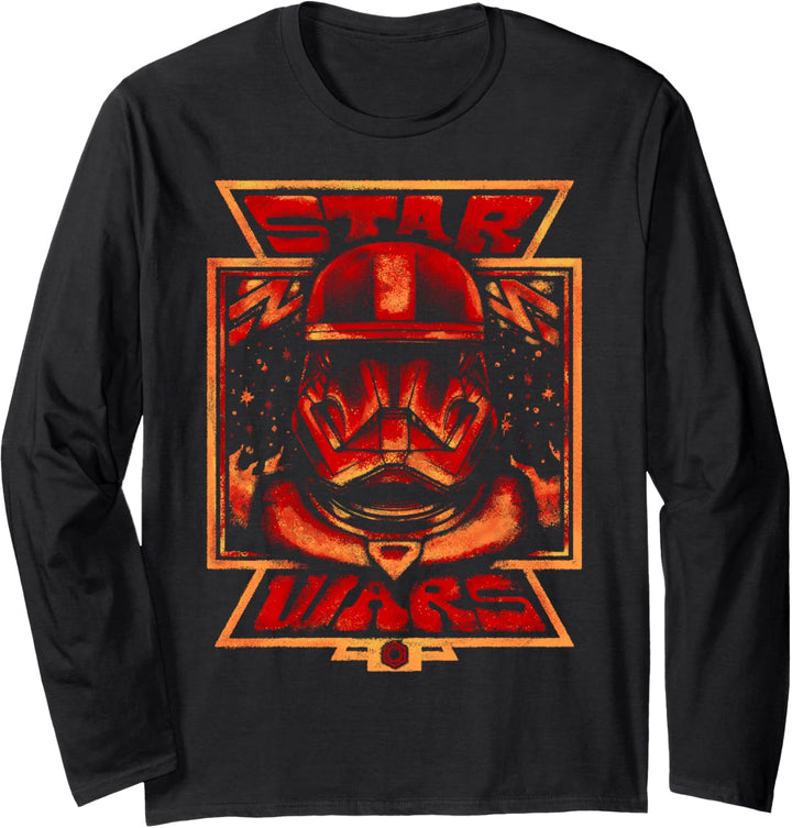 Star Wars: The Rise Of Skywalker Red Sith Trooper Logo Langarmshirt