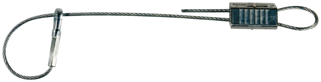 fischer 45956 Drahtseil mit Öse Wireclip Drahtseilset WIS Ø2/1m Set, grau