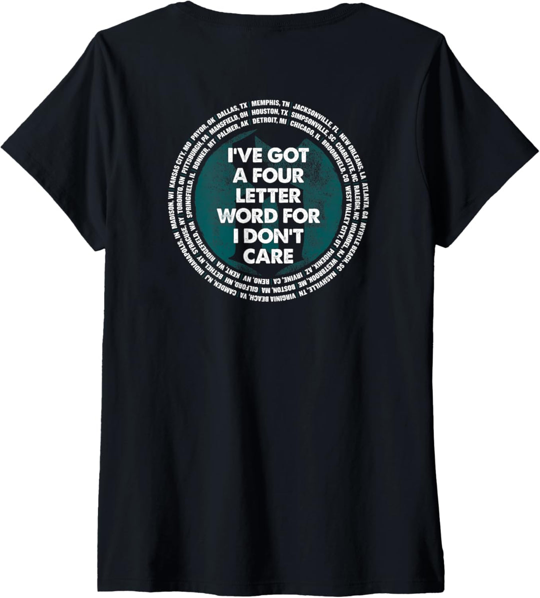Shinedown Kreis mit vier Buchstaben T-Shirt mit V-Ausschnitt