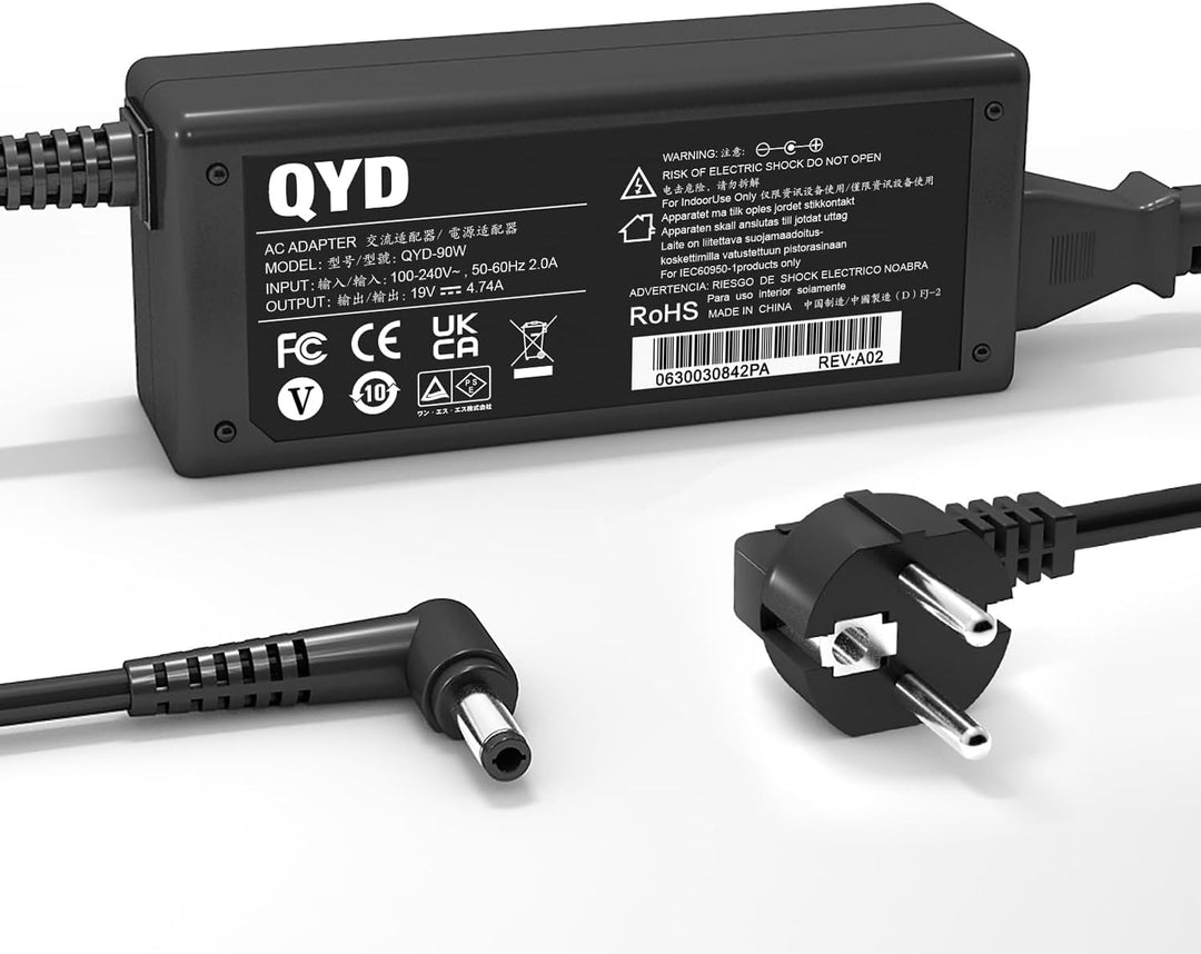QYD 90W Notebook-Netzteil ladegerät für Asus Zenbook R500d K55a K55VD K55VM k55VJ K55n U58c K55 Q400