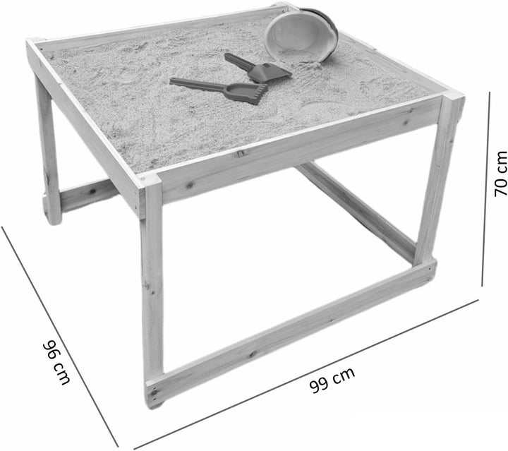 TikTakToo Matschküche/Matschtisch/Outdoorküche aus Holz/Pflanztisch für Kinder/Basteltisch für draus