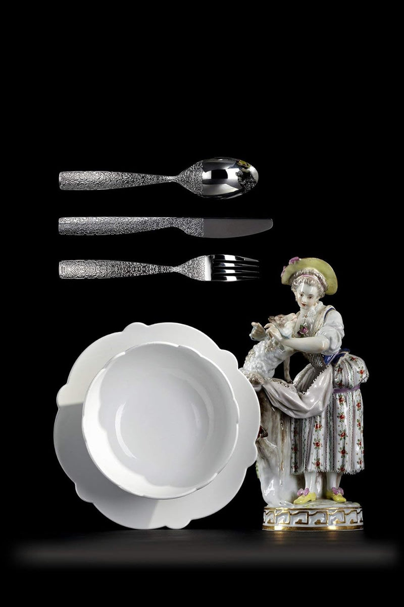 Alessi MW03S5 Dressed Besteckset 5 Teilig, Edelstahl, Silber,25x4x25cm,5-Einheiten