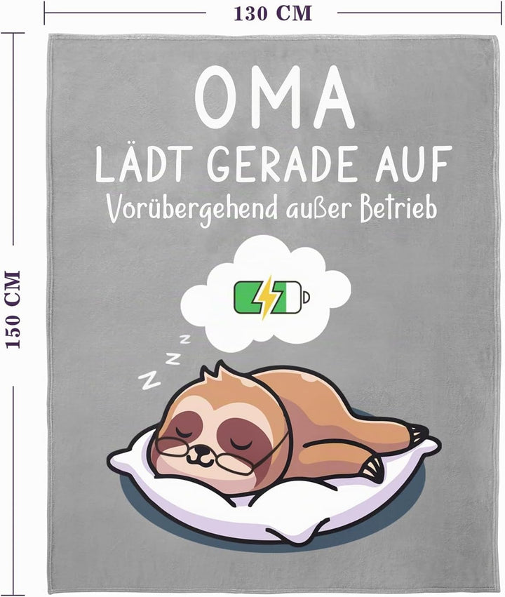 Geschenke für Oma - Kuscheldecke Beste Oma Geschenk, Geburtstagsgeschenk Geburtstag Muttertagsgesche