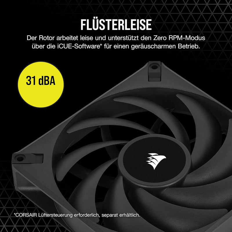 Corsair AF140 ELITE Computer case Fan 14 cm Black 1 pc(s) AF ELITE Einfach (140mm) Schwarz, AF ELITE