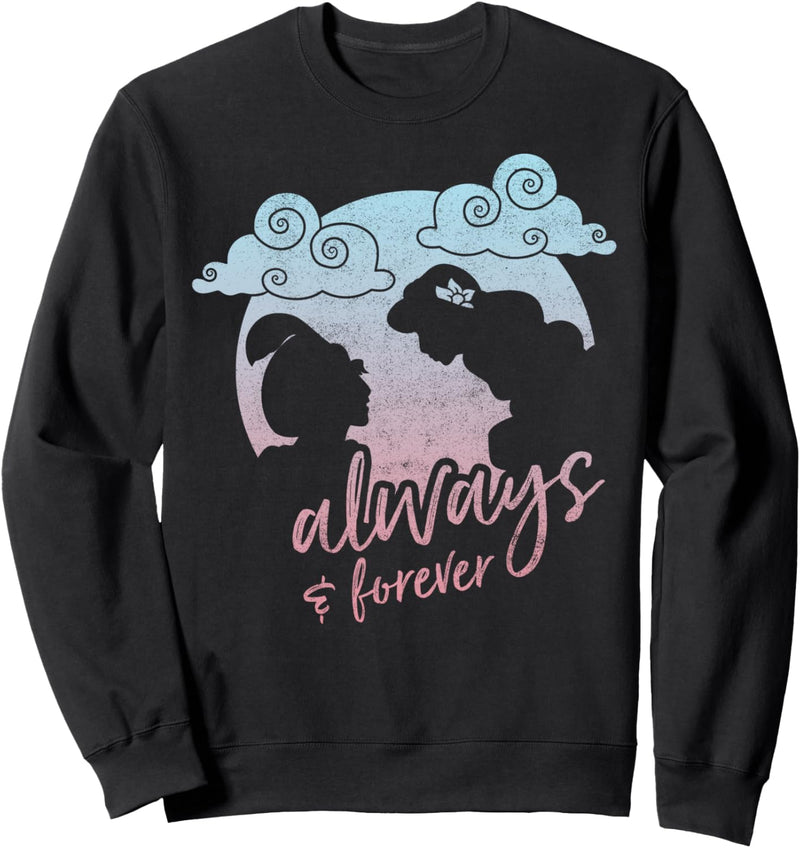 Disney Aladdin Jasmine And Aladdin Forever Moon Silhouette Sweatshirt