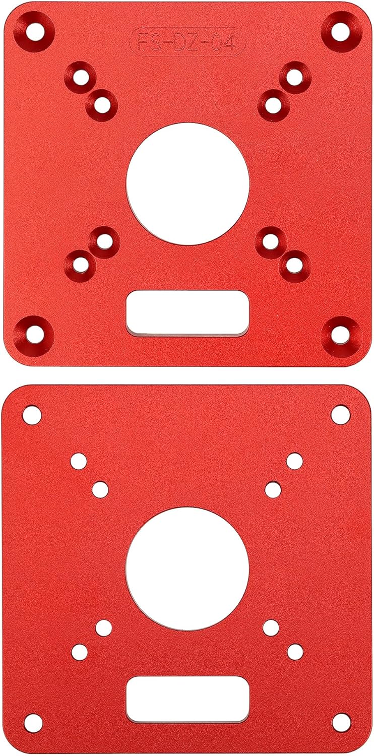 QWORK® Universal Router Tisch Einlegeplatte aus Aluminiumlegierung für Holzbearbeitung,Fräsplatte mi