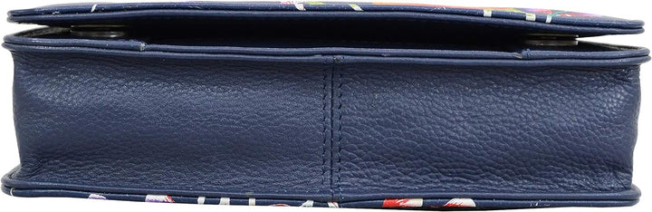 Anuschka Kleine Handbemalte Messenger Bag aus echtem Leder Moonlit Meadow, Moonlit Meadow