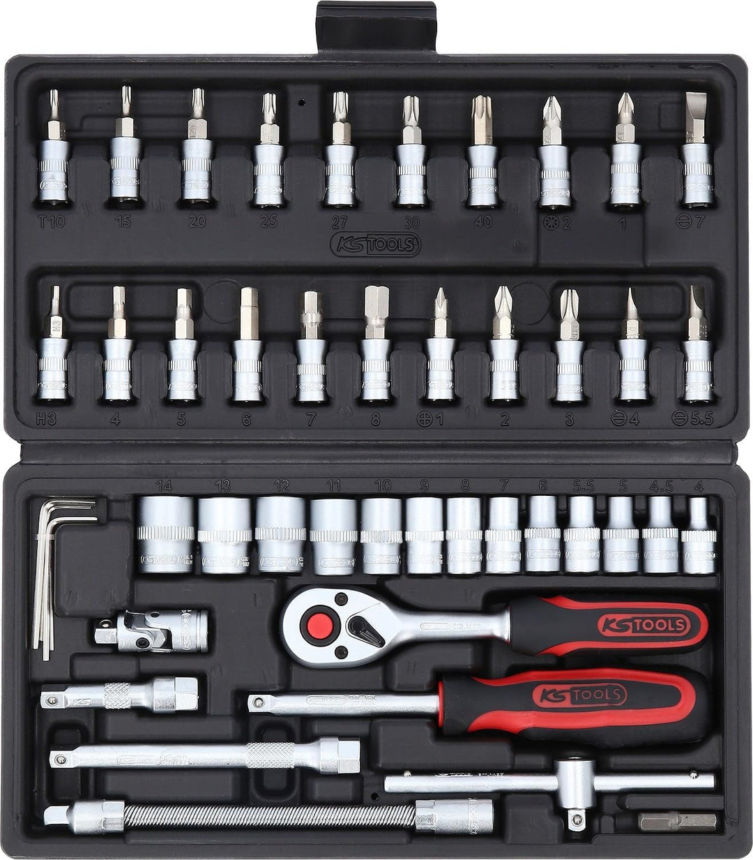 KS Tools 911.0646 1/4" Steckschlüssel-Satz, 46-tlg, 46-tlg