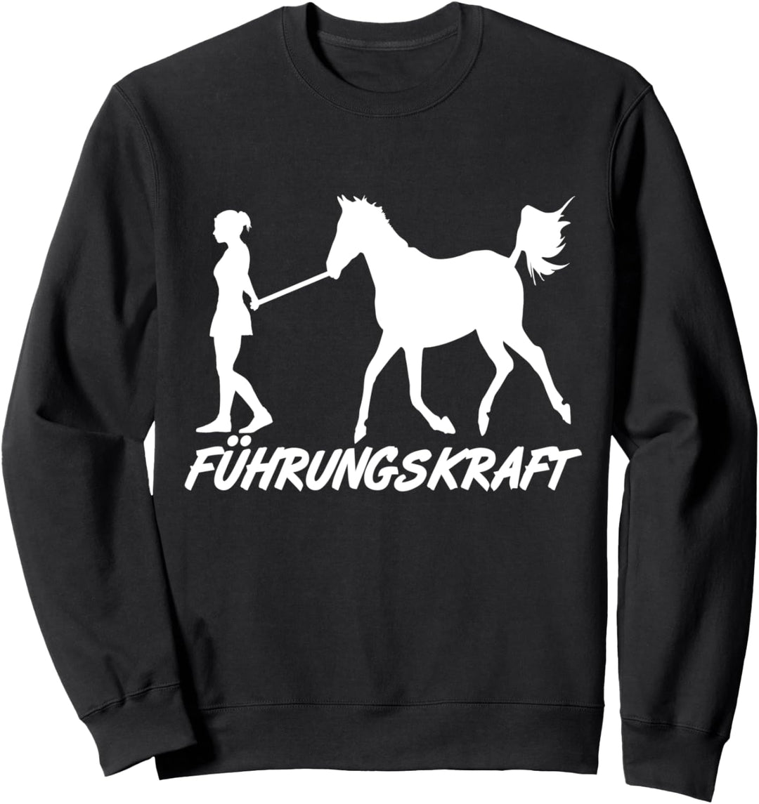 Reiterin, Führungskraft Pferd, Pony Girl Mädchen, Humor Sweatshirt