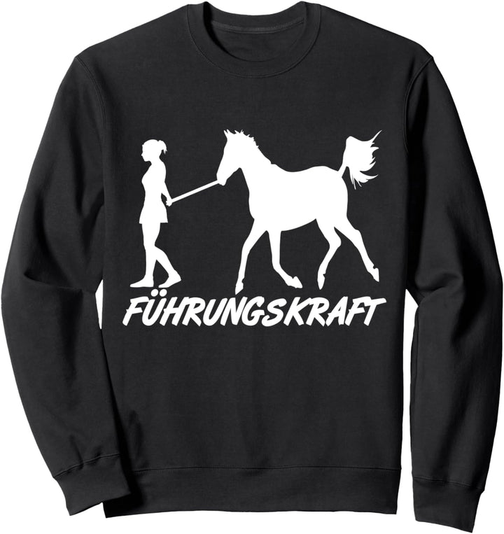 Reiterin, Führungskraft Pferd, Pony Girl Mädchen, Humor Sweatshirt
