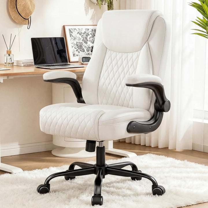 GTPLAYER Bürostuhl Ergonomisch, Schreibtischstuhl, Chefsessel mit Hoher Rückenlehne, Hochklappbaren