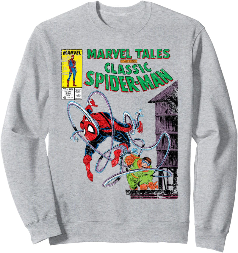 Marvel Spider-Man vs. Doctor Octopus Retro Comic Sweatshirt