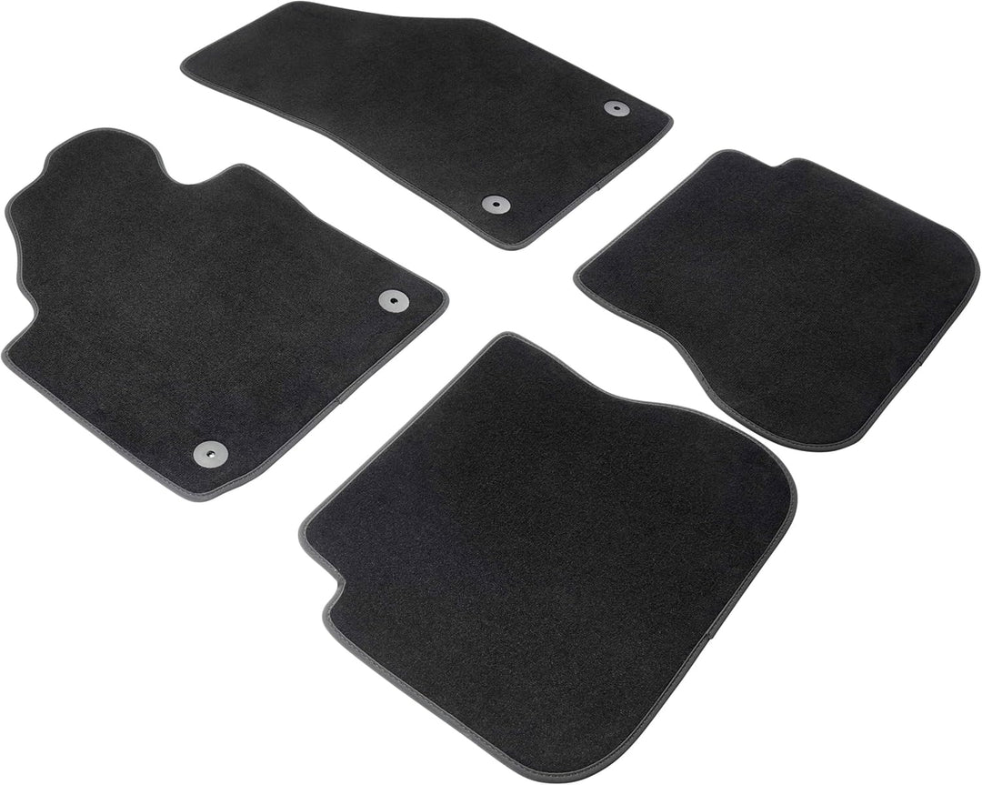 WALSER Premium Auto Teppiche für VW Caddy III 03/2004-05/2015, VW Caddy IV 05/2015-Heute, 2 Schiebet