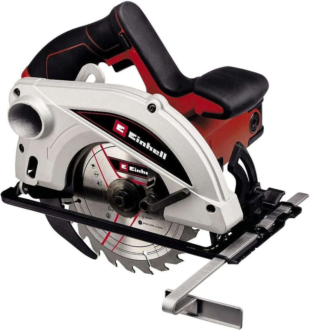 Einhell Handkreissäge TC-CS 1250 (1250 W, Ø165 x Ø16 mm Sägeblatt, 5500 min-1, werkzeuglose Einstell